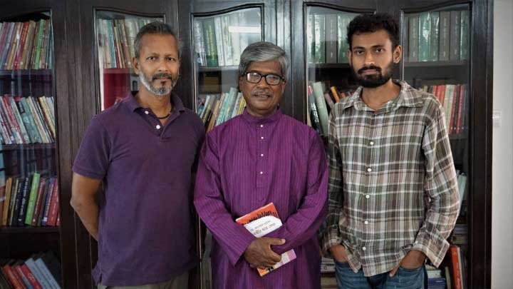 From Left: Zak Mir (Director), Dr. Anwar Hossain (Author), Tuhin M. Hasan (Producer)